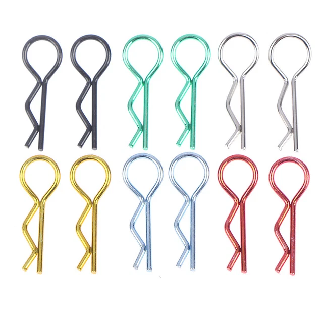 8pcs Stainless Steel Body Clips Pins For 1/8 1/5 Redcat Racing Metal Fixed Shell HSP HPI Baja 5b Parts Rovan Km Rc Cars - 26