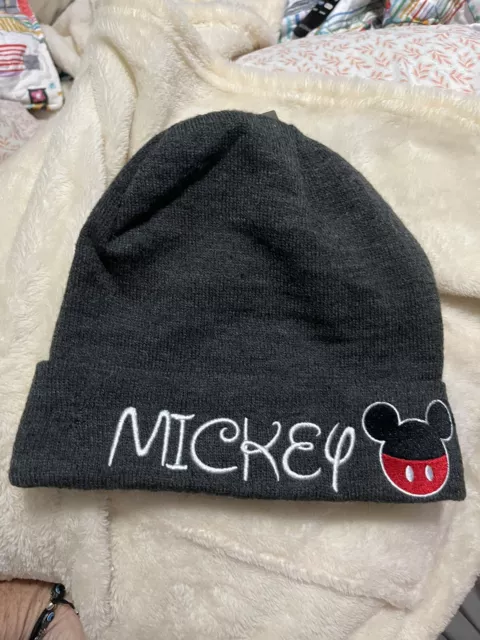 Disney Parks Beanie Hat Cap Knit Winter Adult Mickey Mouse