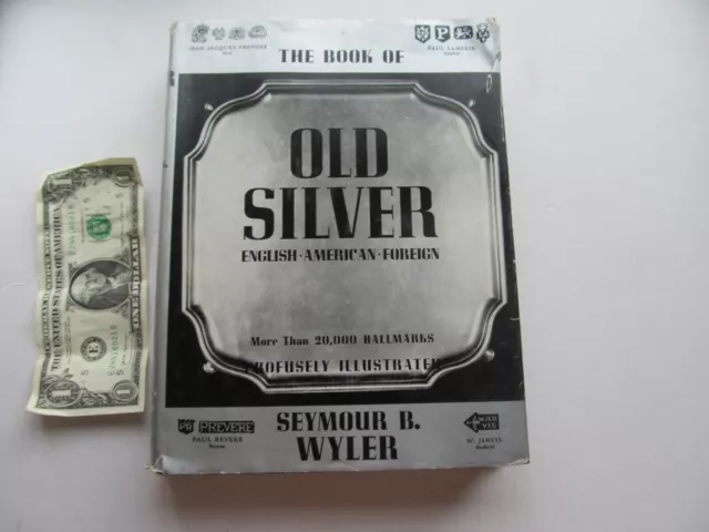 Rare, HUGE Antique Silver Hallmark Reference Book, by Wyler, Pub. 1937, Gift