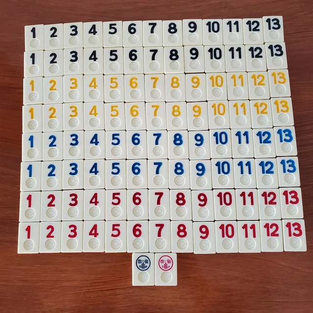1990 PRESSMAN RUMMIKUB REPLACEMENT TILES ONLY 106 Complete Set 6.99