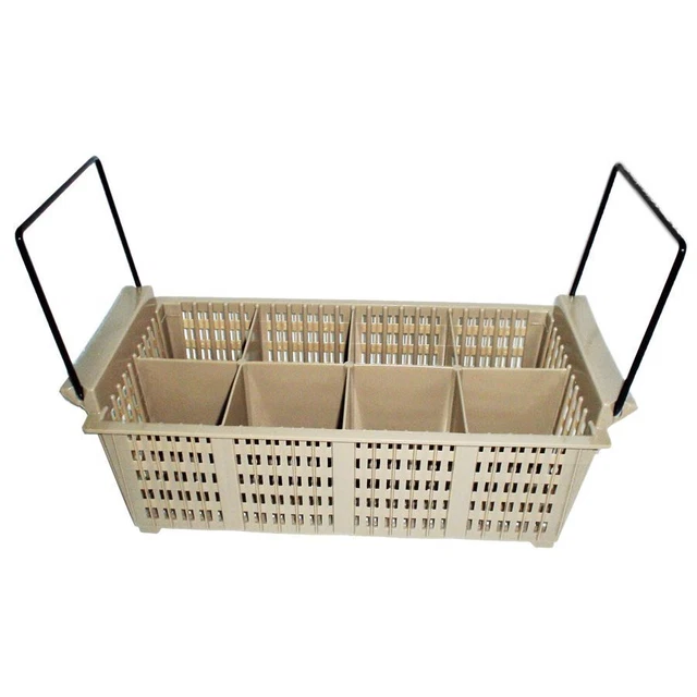 Traex 1372 Beige Flatware Basket with Handles