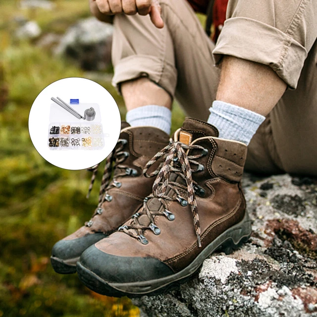 SHOE LACE HOOKS Boot Repair Kit Buckles Hiking Shoes with Sturdy £18.25