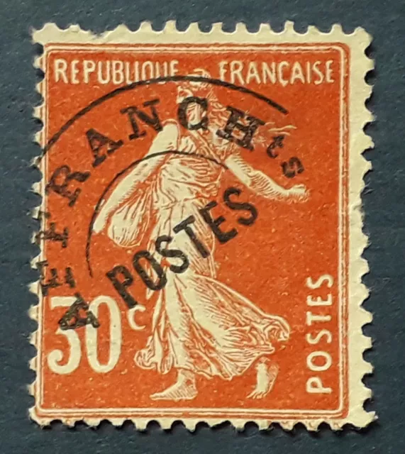 TIMBRES-PREOBLITERES 1922-1947 N°58 Y&T 30 c. Rouge Neuf sans gomme