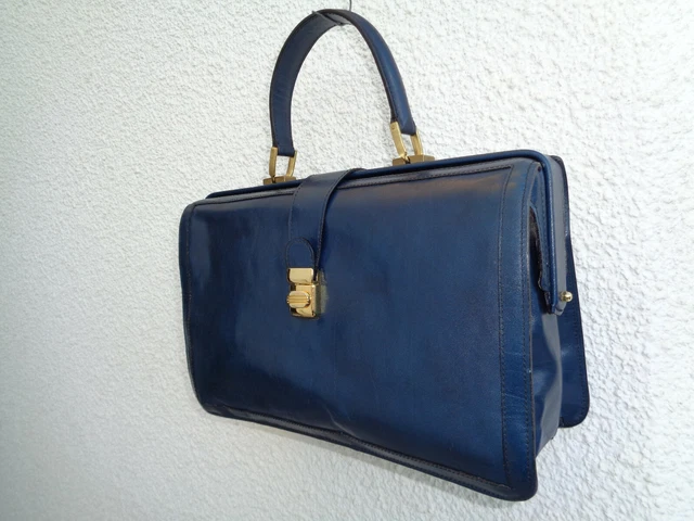 Sac Bandoulière Vintage S EN CIEL En Cuir Vert - Occasion - Style Rétro