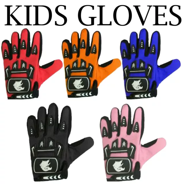 Full Finger Cycling Gloves BMX MTB Bike Riding Kids Children Gloves Boys Girls