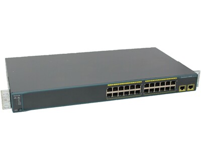 Cisco Catalyst 2960 24 porte esterne Series Interruttore WS-C2960-24TT-L con orecchie Rack 