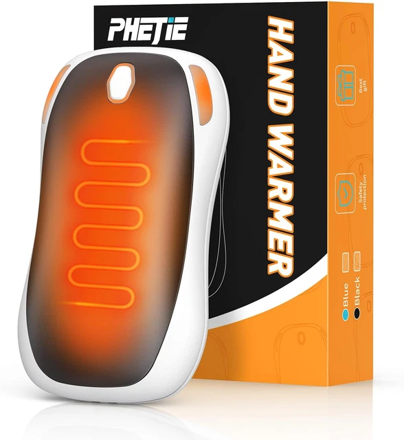 Chauffe-mains Rechargeable OUTJUT 6000mAh – 2 En 1, Noir, Camping/ski (neuf)