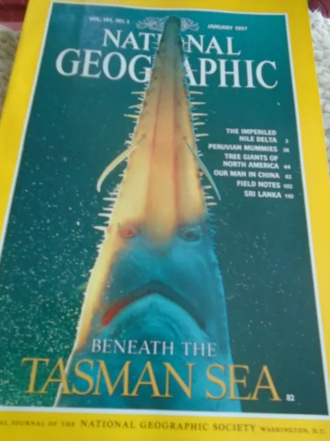 National Geographic magazine January  1997