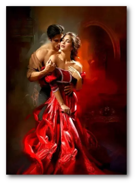 Sexy Couple 5D DIY Art Diamond Painting Kit Rhinestone Cross Stitch Wallpaper