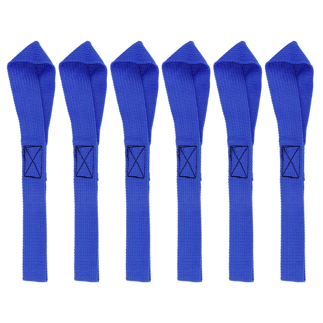 6Pz 8.07" X 0.98" Cargo Cinta Cerchio Cinturino Per Motocicletta Blu