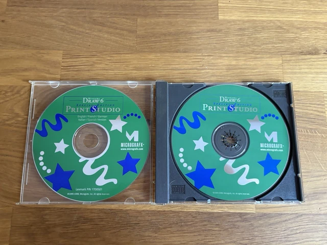 WINDOWS DRAW 6 Print Studio Edición Especial PC CD-ROM 1998