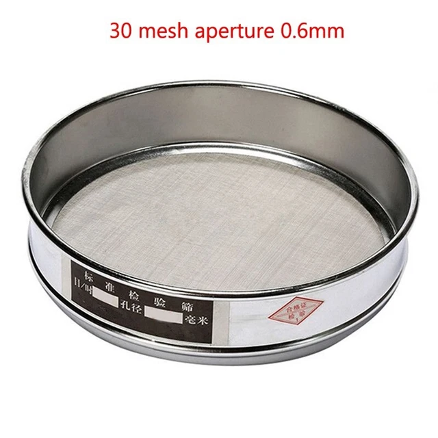 Lab Standard Test Sieve Stainless Metal 10-100 Mesh 2-0.15mm Apertures Useful