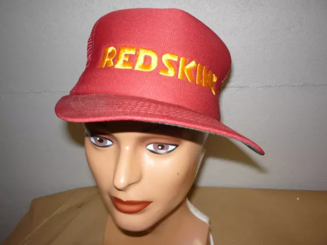 Washington Redskins Vintage Snapback Cap Hat New Era Made in USA Burgundy Gold