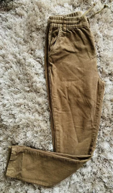 Boys Brown Corduroy Jogger Trousers 11 years