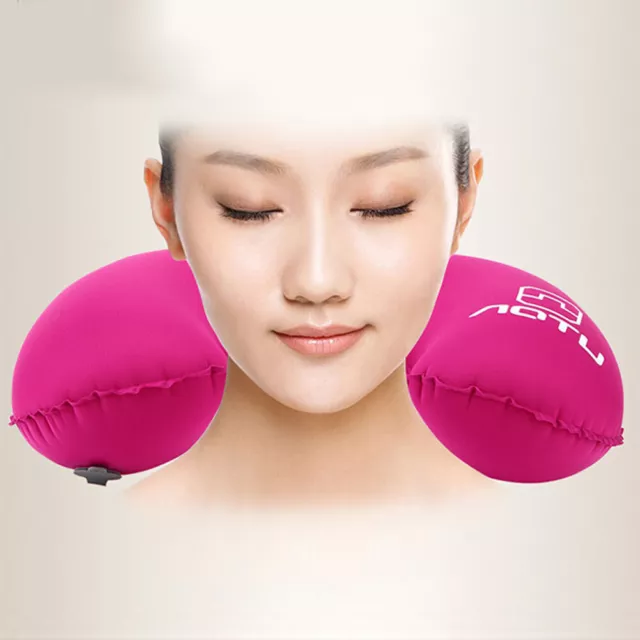 fr AOTU Inflatable U Shaped Pillow Car Head Neck Rest Air Cushion for Travel