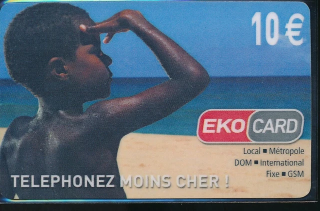 Carta Prepagata Dom / Tom Eko Card Ile Da La Reunion Martinique Rif. Abc 28/9