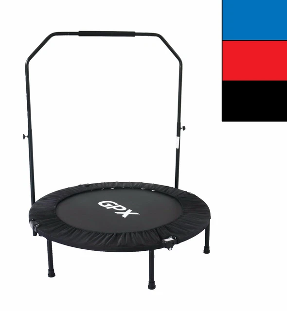 Stability bar clearance for mini trampoline
