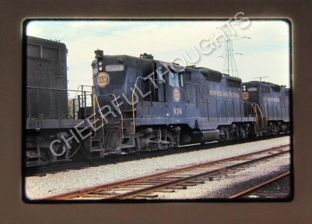 Original  '69 Ektachrome Slide NW Norfolk Western 936 GP18 Lima, OH    37S60