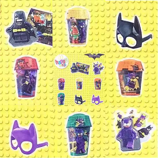McDonalds Happy Meal Spielzeug 2017 Batman Lego Cups Warner Bros. Einzelspielzeug - verschiedene