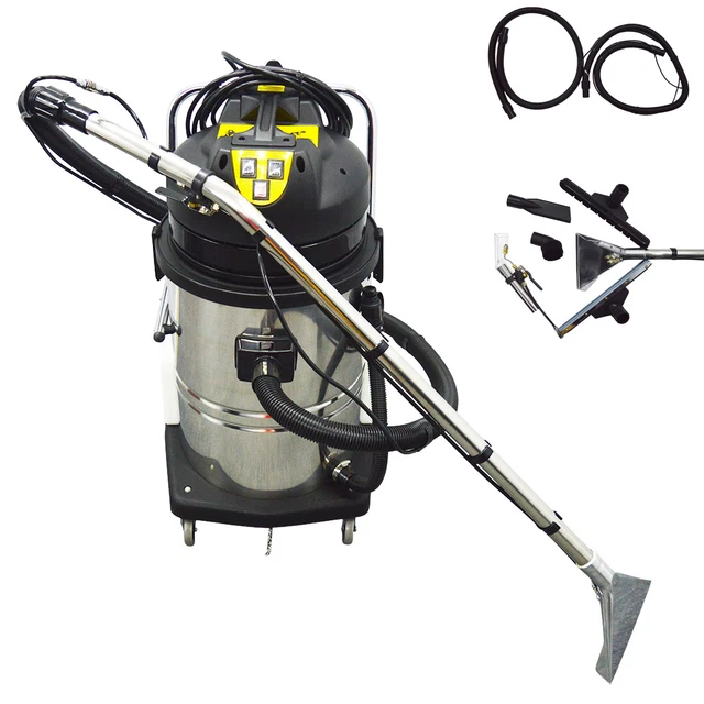 Carpet Extractor Machine Dust Collector Cleaning Portable Hotel 80L 110V 3 in 1