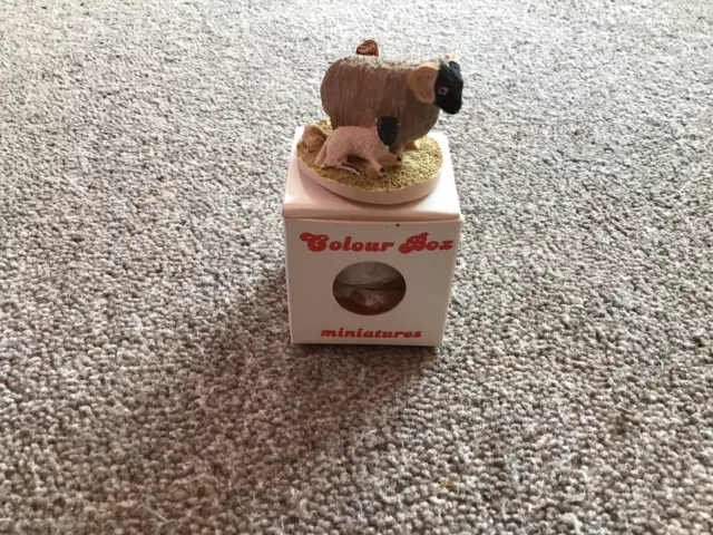 Peter Fagan    Colourbox  Miniature  Sheep With Lamb  New And Boxed