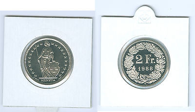 Suisse 2 Francs Pièce de Monnaie De KMS (Choisissez Entre : 1974 - 2022)