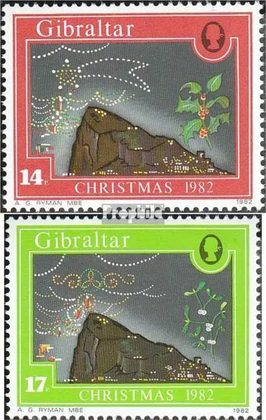 Gibraltar 457-458 (complete.issue.) unmounted mint / never hinged 1982 christmas