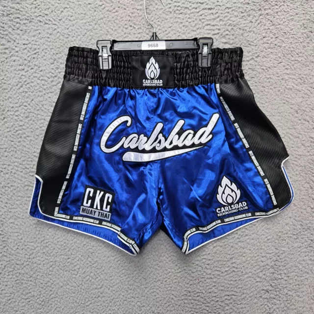 Carlsbad Kickboxing Club Muay Thai Shorts Mens Size Large Blue Black