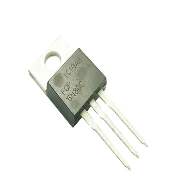 10Pcs Fqp6N80C To-220 Fqp6N80 Fqp 6N80C Power Mosfet