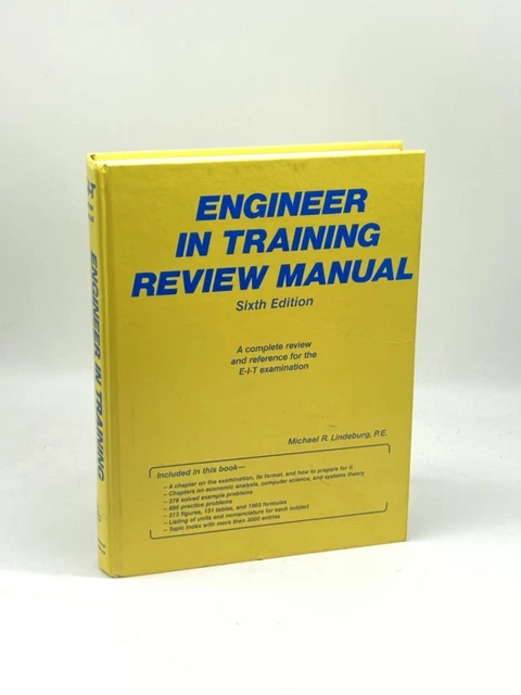 ENGINEER IN TRAINING Review Manual A Complete Review and Reference
