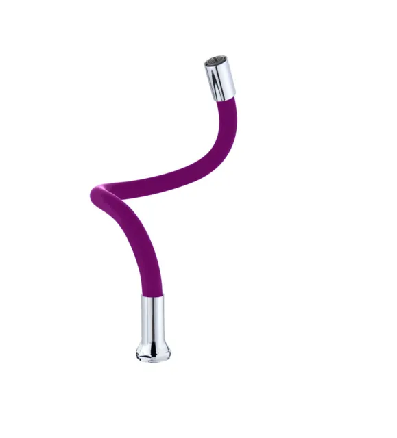 Flexibler Ersatz Auslauf für Armatur Einhandmischer Bad Küche Farbe violett
