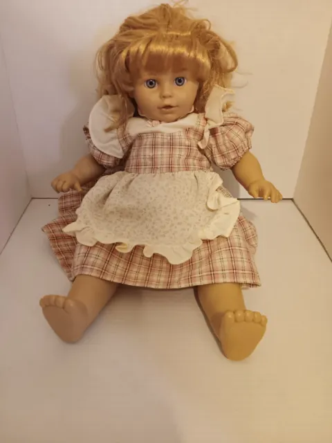 20" Berenguer Doll w/ Beautiful Blonde Hair Blue Eyes SFH