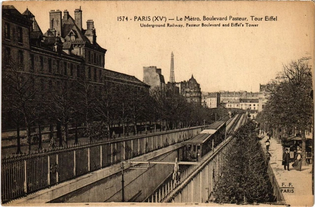 CPA PARIS 15e Le Metropolitain Bd Pasteur F. Fleury (1249299)