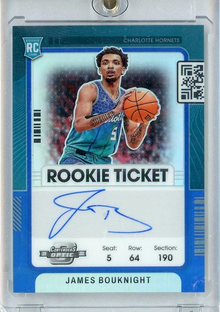 James Bouknight 2021-22 panini contenders optic rookie ticket blue auto /49 #125