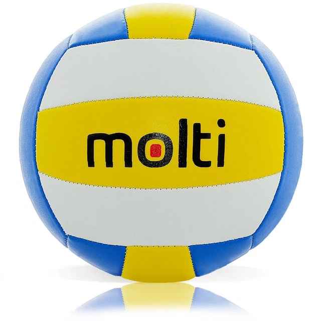 Molti Volleyball Größe 5, Inkl. Pumpe, Netz & Tasche – Für Strand, Garten & Halle, Aus Robustem PVC