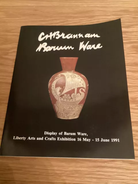 Vintage C.H.Brannam Barum Ware Pottery Programme 1991 Liberty Arts & Crafts Exhi