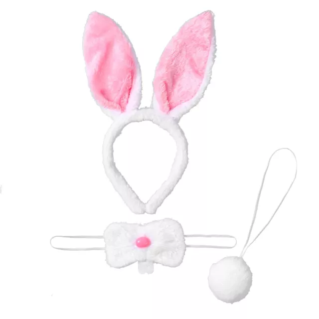 Adults Rabbits Ears Photography Bunny Tail Halloween Rabbit Costume Accessory
