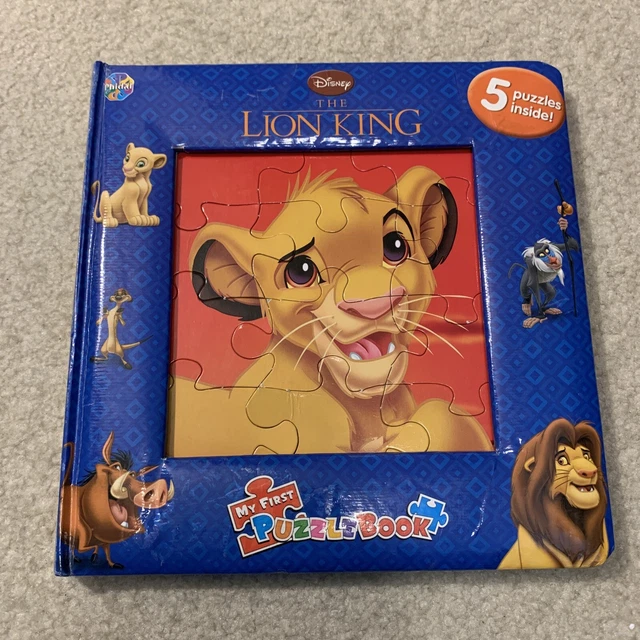 DISNEY THE LION King My First Puzzle Board Book 5 Puzzles Complete 5.