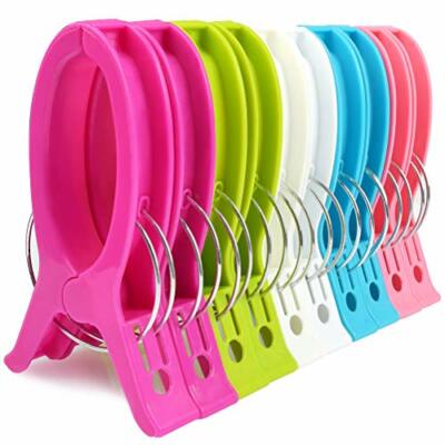 6 pezzi grandi mollette da spiaggia clip per asciugamano da spiaggia Mollette Spiaggia Clip piscina mollette per vestiti in plastica per sedie a sdraio sedie da piscina 6 stili 