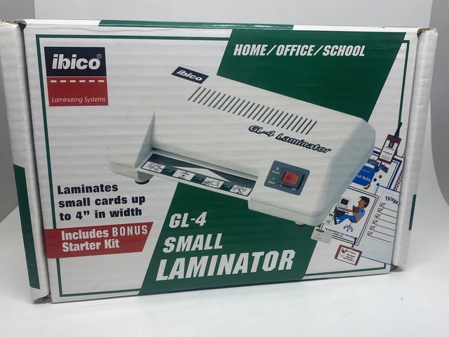 New - Ibico GL-4 Small Desktop Laminator Photo ID Business Card Laminator 4"x6"