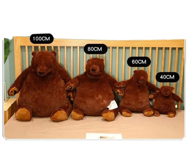 DJUNGELSKOG 100/80/60/40cm Bear Plush Toys Soft Stuffed Animal Teddy Bear New