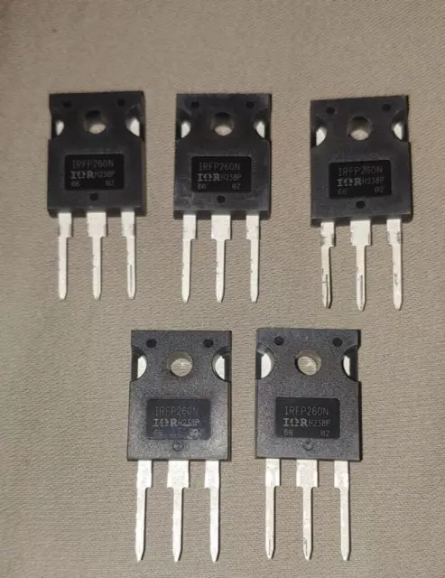 5pcs IRFP260N Power MOSFET IRFP260 N-Channel Transistor 50A 200V TO-247,US Stock