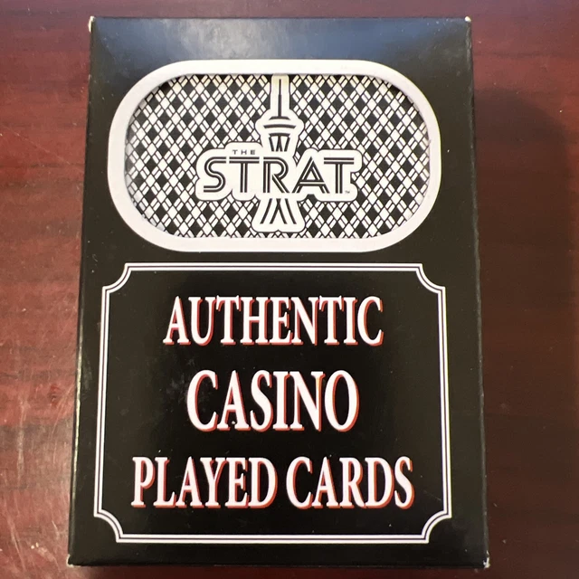 The STRAT Black BK Box Casino Las Vegas Deck of Playing Cards
