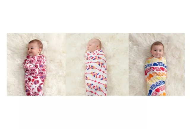 ADEN & ANAIS Muslin Swaddle Blankets, Organic Cotton, Set Of 3, NIB| ProductRED