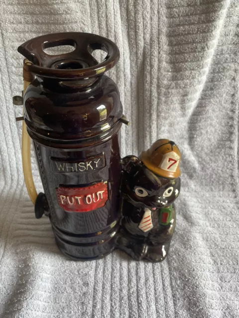 Fire Station Whiskey Decanter Made in Japan Vintage (w/o shot glasses)