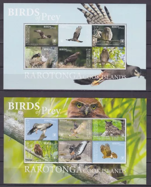 Rarotonga Block 2/3 postfr./mnh Vögel birds 2018 -90022