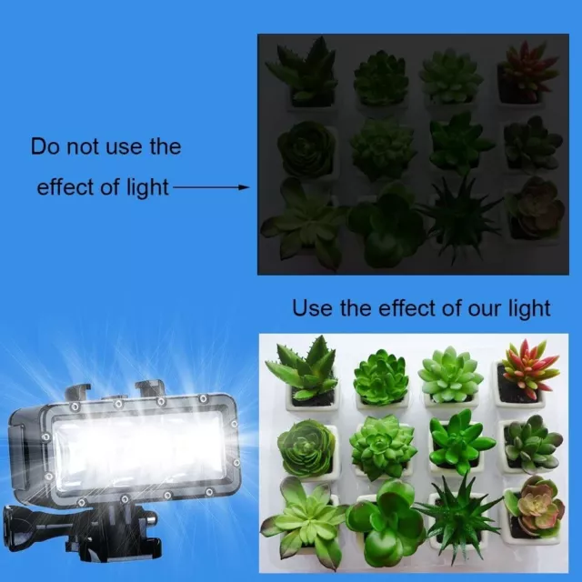 Suptig - Luce subacquea ad alta potenza, dimmerabile, impermeabile, per GoPro He 2