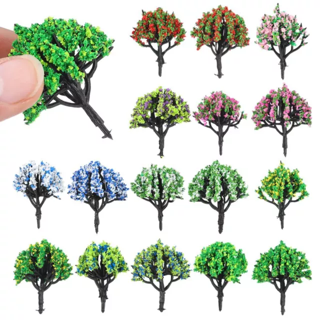 artificiels Arbre à fleurs miniature Accessoires de paysage de construction