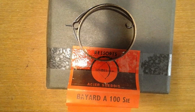Ressort De Mouvement Pour Réveil BAYARD LION – Pièce Horlogerie Neuve (générique)