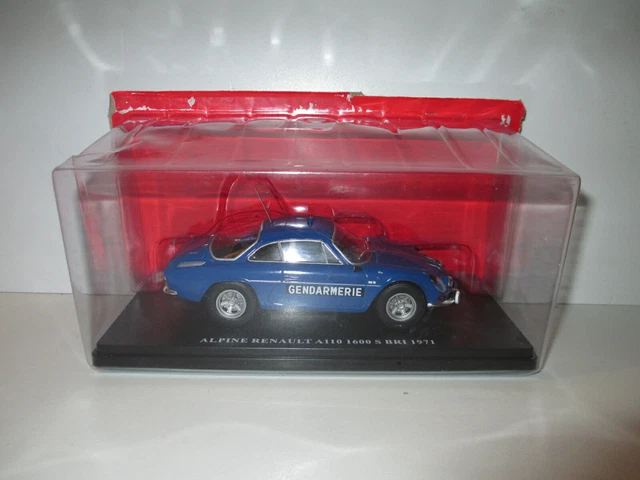 Renault Alpine A110 1600 S Gendarmerie 1971 – Hachette – Échelle 1/24 – Neuf